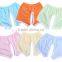 Simple summer multi-color plain baby shorts toddle breathable soft cotton pants