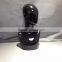 Fiberglass display head black head with shoulder hang scarves and shawls to display