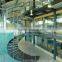 curved double beam laminated glass treads stairs curved staircase with stainless steel rod railings