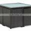 Modern rattan furniture rattan chair rattan glass top tables and chairs