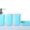 MZ Hot sale bathroom accessories set with lotion bottle ,tooth-brushing cup, toothbrush cup and soap box