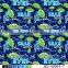 print cartoon with letter stretch fabric for swimwear