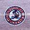 Custom sew on embroidery letter number blank mini patches for hat