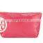 2015 personalized factory and small leather makeup bag with meld zipper