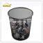 3sizes Metal mesh mobile garbage bin stand