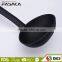 FZ001-SL Color Plastic Handle with TPR Painting Black Nylon Soup Ladle Kitchen Nylon Utensils