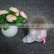 fur pom pom keyrings / cute handbag for girls / hot sale small fur purse