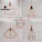 European Country Favorite Copper Cage Pendant Lamp Made By Iron Wire,Iron Cage Edion Bulb Cage