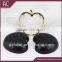 New style apple shape zinc alloy clutch bag &colorful ladies evening bag