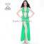 Belly Dance Costumes,Blue Silk Sexy Nice Belly Dance Wear,Belly Dance Performance Dress for Dancer (QC2115)