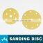 Gold hook loop Sanding Disc With 3M
