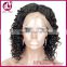 High quality human hair thin skin top lace wig 100% human hair silk top full lace wigs vietnamese deep curl human hair wig