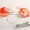 fashion round shape bento box 2 layer portable plastic lunch box