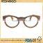Half Metal Frame Customized Logo Brown UV400 Polarized Brand New Round Ebony Wood Sunglasses