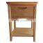 Oak nature color 1 drawer night stand for bedroom set