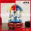 Christmas carousel horse wooden music box