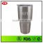 18/8 double wall 30oz stainless steel silver tumbler