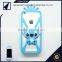 Fashion Design Silicone Rubber Lovely 3D Phone Skin Case Cover for iPhone 4 4s 5 5s