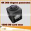 Newest 360 action sports dv camera 4K mini cube panorama 16mp image 1080P 60fps wifi waterproof 360VR sports camera 4K