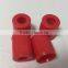 Plastic cap and rubber stopper for blood collection tube