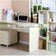 best price home furniture MDF computer desk with bookshelf