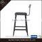 Metal Soft Seat Grey High Bar Chair