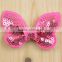 Sequin butterfly bows bridal hair accessories children dresses decoration clothing pattern