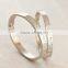Yiwu cheap wholesale butterfly bracelet , stainless steel bracelet inlay crystal wholesale bracelet