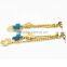 earrings with cross charm drop stainless steel
