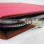 Leather file folder custom folder with hard cardboard folder lock