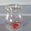 2014 100ml mini glass pudding bottle with plastic cap