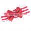 Popular design baby cotton headband polka dot hair accessories bow top kids knitted baby headband