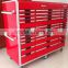 Heavy Duty Chinese supplier drawers steel tool chest with casters