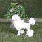 garden decorations stuffed lifelike poodle dog for sale