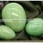 only polished hand-made natural green Xiuyan jade stone kegel egg weights kegel egg stone with gift box