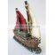 Factory Custom made best home decoration gift polyresin resin boat figurines