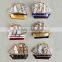 Promotional sailing 3D Fridge Magnet, wooden Fridge Magnet, Souvenir Fridge Magnet
