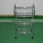 Vivinature kitchen metal wire basket display rack trolley chrome plating