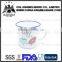 SGS certified customized logo printing enamel coffee cup
