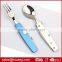 Detachable Picnic tool folding camping tool portable stainless steel fork & Spoon & Knife outdoor tableware