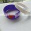 2016 hot sale personalized printed silicone bracelets with QR code for promotional gift