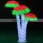 Home garden decorative 150cm Height outdoor artificial white flashing LED solar lighted up trees EDS06 1416
