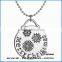 Christmas Snowflakes Deer Engrave Pendant necklace factory direct sale