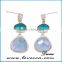 New style Simple Trendy Styles copper glass earrings for women