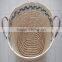 natural maize rope customized laundry storage proofing basket nesting for home decoration corn husk rope woven basket