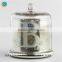 wide mouth mercury silver glass dome lid candle jar glass cloche
