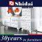white leather bed / double bed frame / dubai bed furniture B904