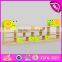 Best design nursery school combination cartoon wooden kids toy organization W08C201