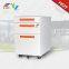 Filing steel mobile cabinet with 3 drawers, 3 section slide way, fold key, Size:570x380x500mm, environmal powder coating