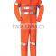 Working Suits Of Orange Colors For Workwear Reflective Safety Coverall